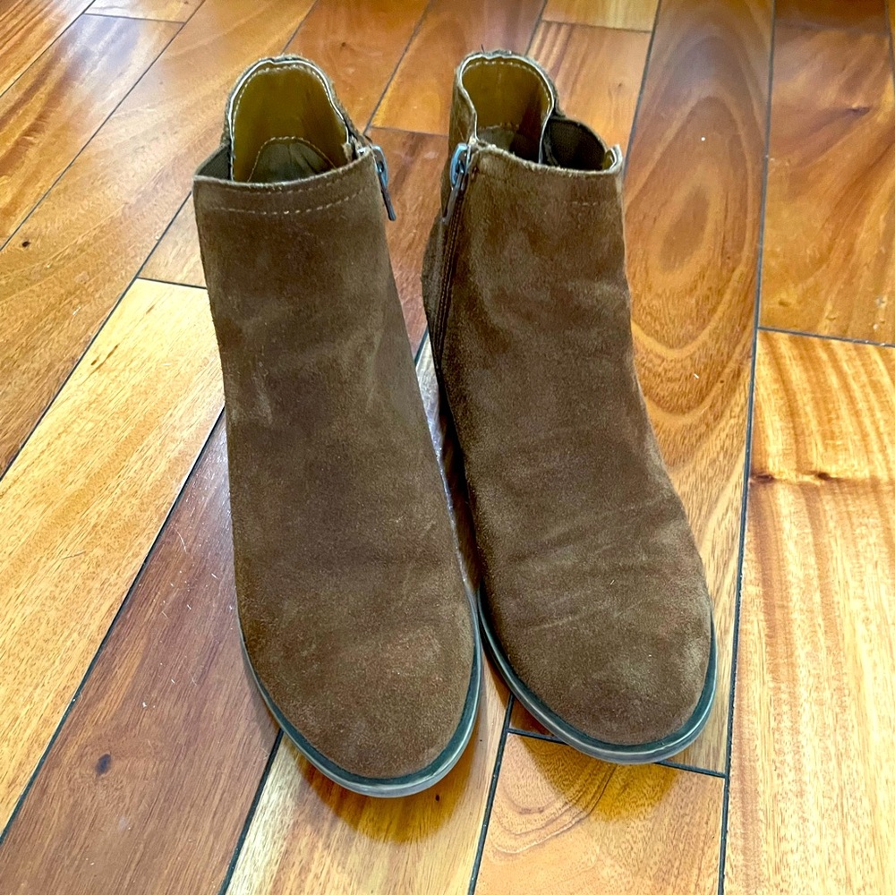Suede booties